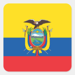 Etiqueta de Bandeira do Equador