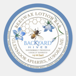 Etiqueta de Bar de Loção Apiary Sustainable Lotion