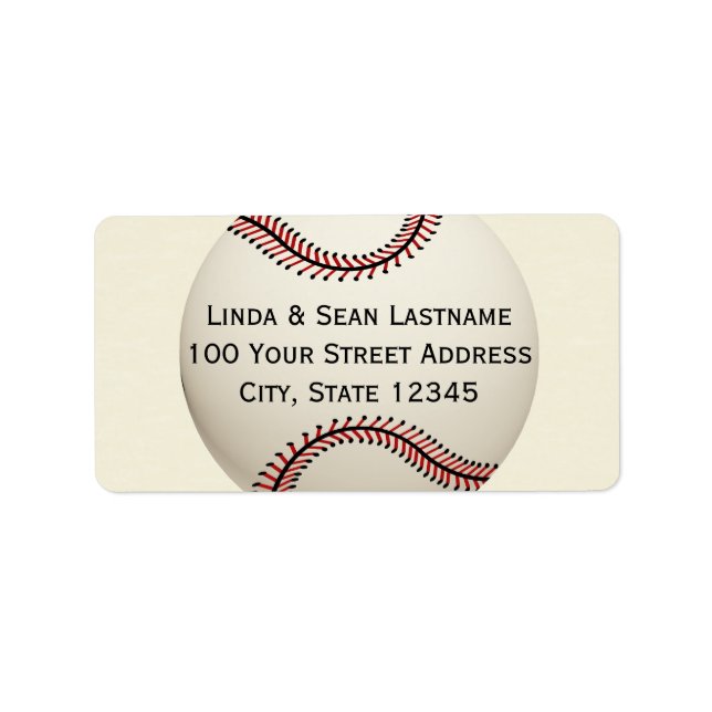 Etiqueta de Baseball (Frente)