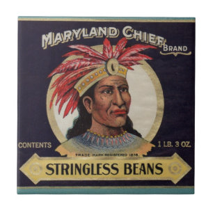 Etiqueta de Beans sem Cordas Chefe de Maryland, 19