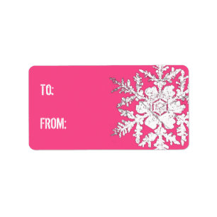 Etiqueta de Beijo de Neve