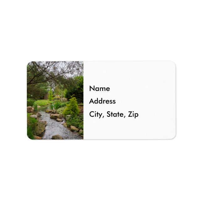 Etiqueta de Bela primavera Creek (Frente)