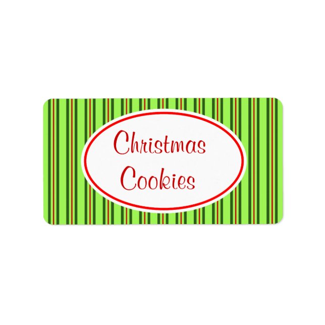 Etiqueta de Biscoitos de Natal (Frente)