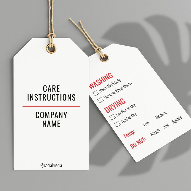 Etiqueta de bloqueio das instruções de lavagem de  (Criador carregado)