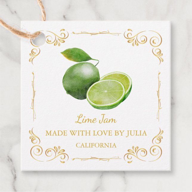 Etiqueta de bloqueio de Limão de home emade (Frente)