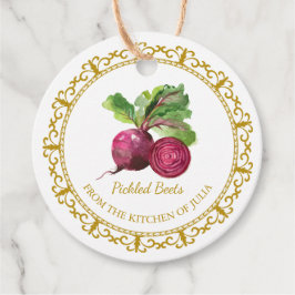 Etiqueta de Bloqueio de Picada de Beet Homemade