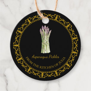 Etiqueta de bloqueio de picles do Asparagus Homema