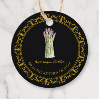 Etiqueta de bloqueio de picles do Asparagus Homema