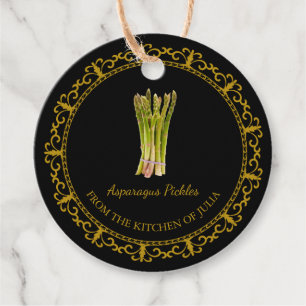 Etiqueta de bloqueio de picles do Asparagus Homema