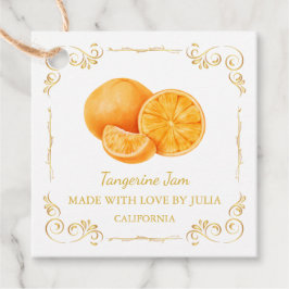 Etiqueta de Bloqueio de Tangerine Homemade