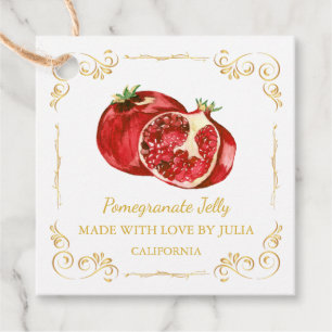 Etiqueta de Bloqueio de Vintage Pomegranate Jelly 