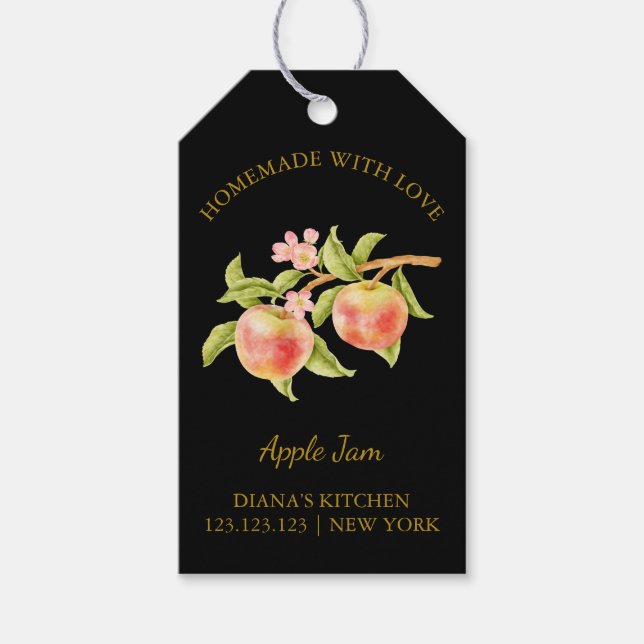 Etiqueta de bloqueio simples para maçã caseira a p (Frente)