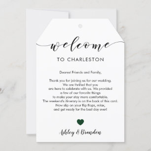 Etiqueta de Boas-vindas de Casamento Extra Grande,