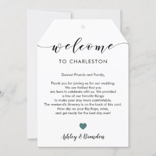 Etiqueta de Boas-vindas de Casamento Extra Grande,
