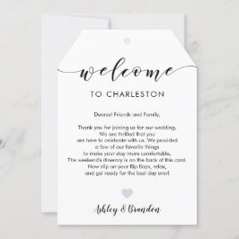 Etiqueta de Boas-vindas de Casamento Extra Grande,