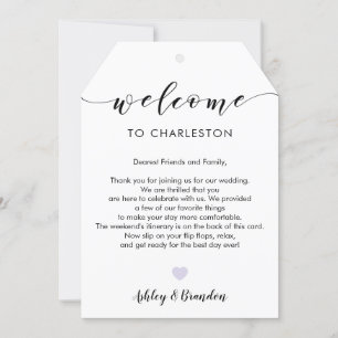 Etiqueta de Boas-vindas de Casamento Extra Grande,