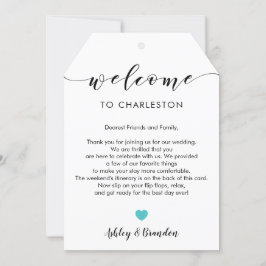 Etiqueta de Boas-vindas de Casamento Extra Grande,