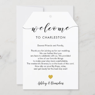 Etiqueta de Boas-vindas de Casamento Extra Grande,