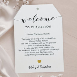 Etiqueta de Boas-Vindas de Casamento Extra Grande,