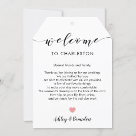 Etiqueta de Boas-vindas de Casamento Extra Grande,