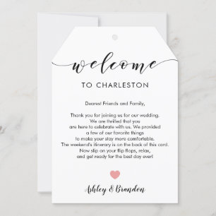 Etiqueta de Boas-vindas de Casamento Extra Grande,