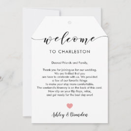 Etiqueta de Boas-vindas de Casamento Extra Grande,