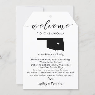 Etiqueta de Boas-vindas de Oklahoma, Carta, Itiner