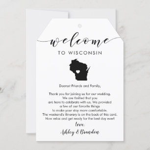 Etiqueta de Boas-vindas de Wisconsin, Carta e Itin