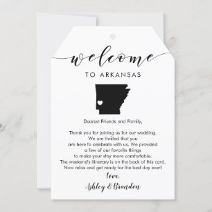 Etiqueta de Boas-vindas do Arkansas, Carta Itinerá