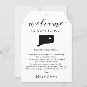 Etiqueta de Boas-vindas do Connecticut, Letra Itin