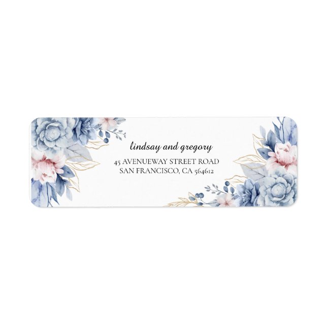 Etiqueta de Boho Wildflower (Frente)