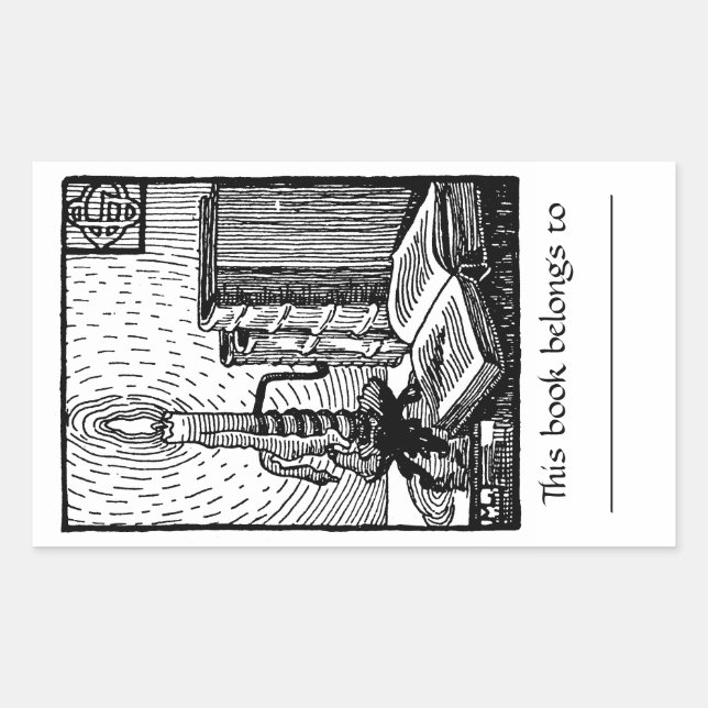 Etiqueta de Bookplate e Velas (Frente)