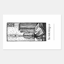 Etiqueta de Bookplate e Velas