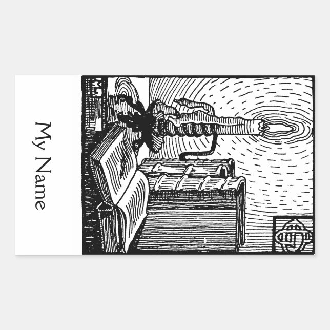 Etiqueta de Bookplate e Velas (Frente)