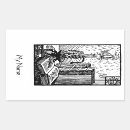 Etiqueta de Bookplate e Velas