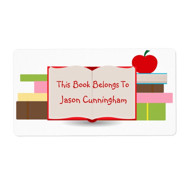 Etiqueta de Books e Apple Bookplate (Frente)