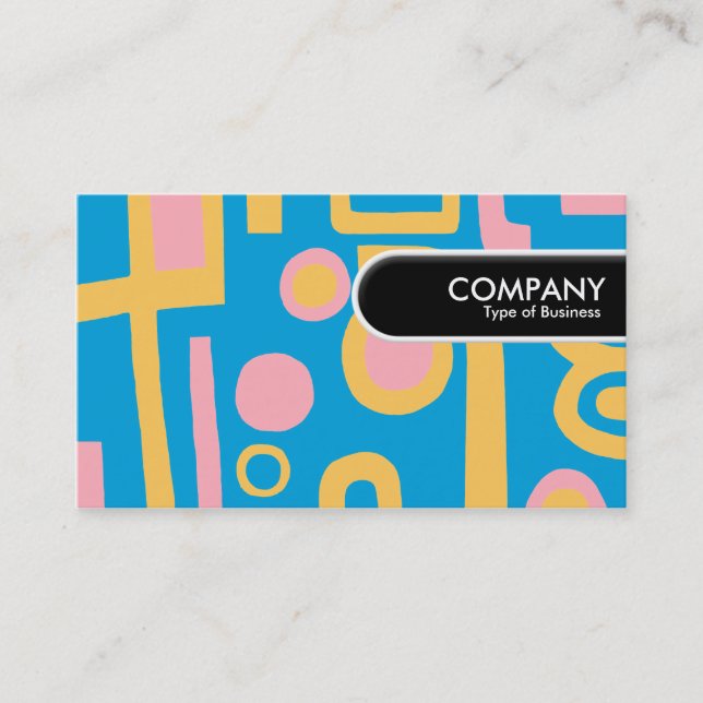 Etiqueta de borda arredondada - Abstrato 170914 (Frente)