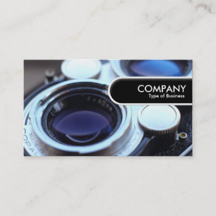 Etiqueta de Borda Arredondada - Câmera TLR de Vint