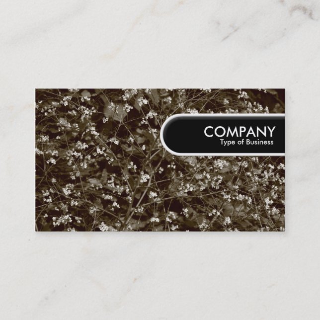 Etiqueta de Borda Arredondada - Flor (Frente)