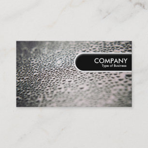 Etiqueta de Borda Arredondada - Gotas de Água no V