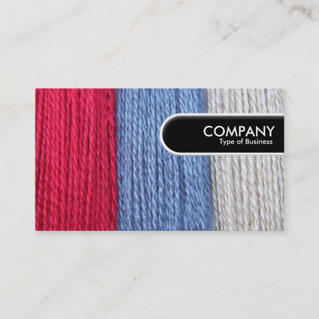 Etiqueta de Borda Arredondada - Thread Escuro (Frente)