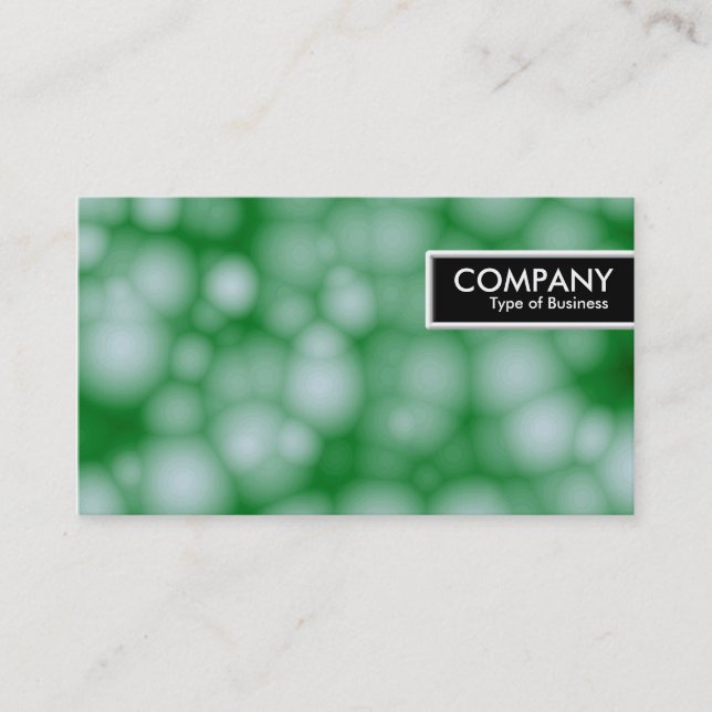 Etiqueta de borda - Bolhas verdes (Frente)