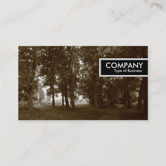 Etiqueta De Borda - Florestas (Sepia Toned) (Frente)