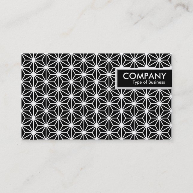 Etiqueta de borda - Padrão de Asanoha (Frente)