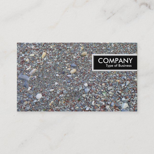 Etiqueta de borda - Praia de Pebble (Frente)