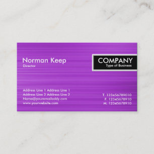 Etiqueta de borda - Textura roxa escovada