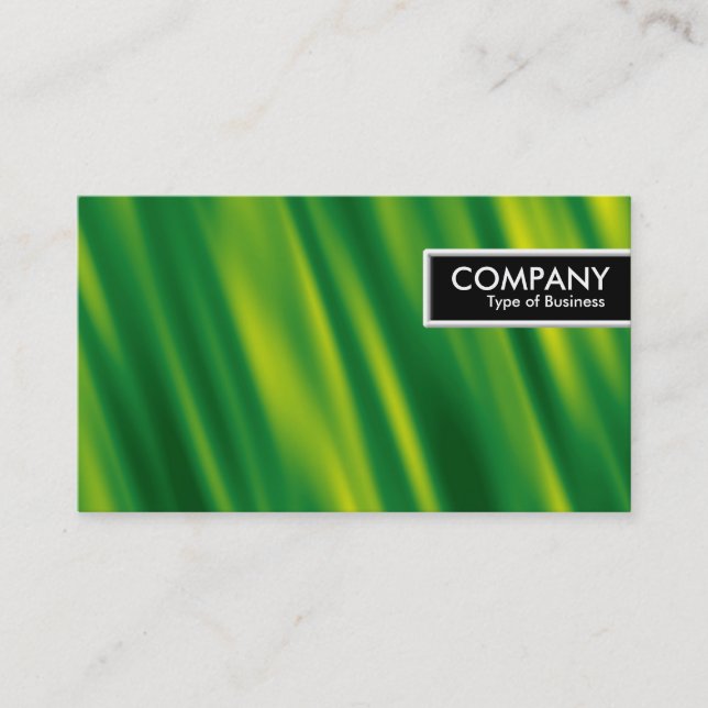 Etiqueta de borda - Verde em cascata (Frente)