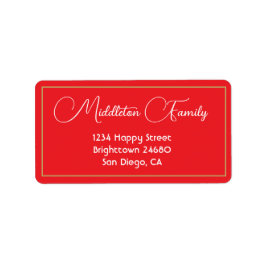 Etiqueta de Branco Sazonal Elegante de Natal