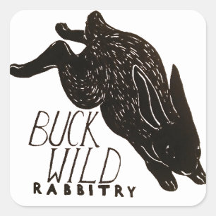 Etiqueta de Buckwild Rabbitry