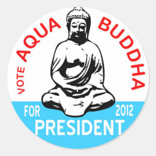 Etiqueta de Buddha do Aqua